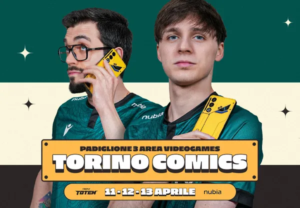 Reply Totem and nubia at Torino Comics: Three Days of Mobile Gaming, Competition, and Community