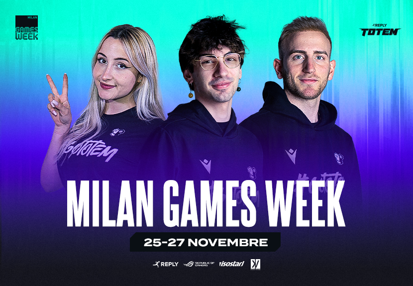 The gaming days of Milan are approaching: Reply Totem is ready for MGW 2022!