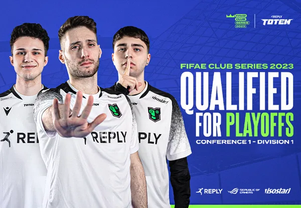 The dream continues: Reply Totem qualifies for the 2023 FIFA eClub Series playoffs!