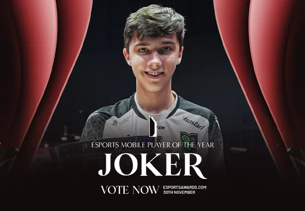 Being part of the greatest: Joker gets nominated for Esports Mobile Player of the Year