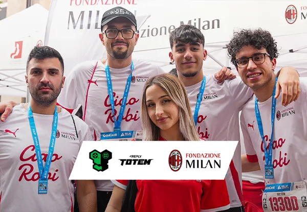 Reply Totem is ready to run with Fondazione Milan for the Milano Marathon
