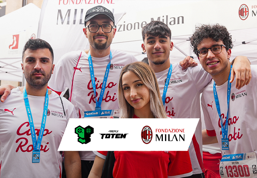 Reply Totem is ready to run with Fondazione Milan for the Milano Marathon